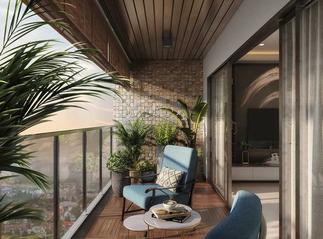 Sattva Lumina apartment balcony view